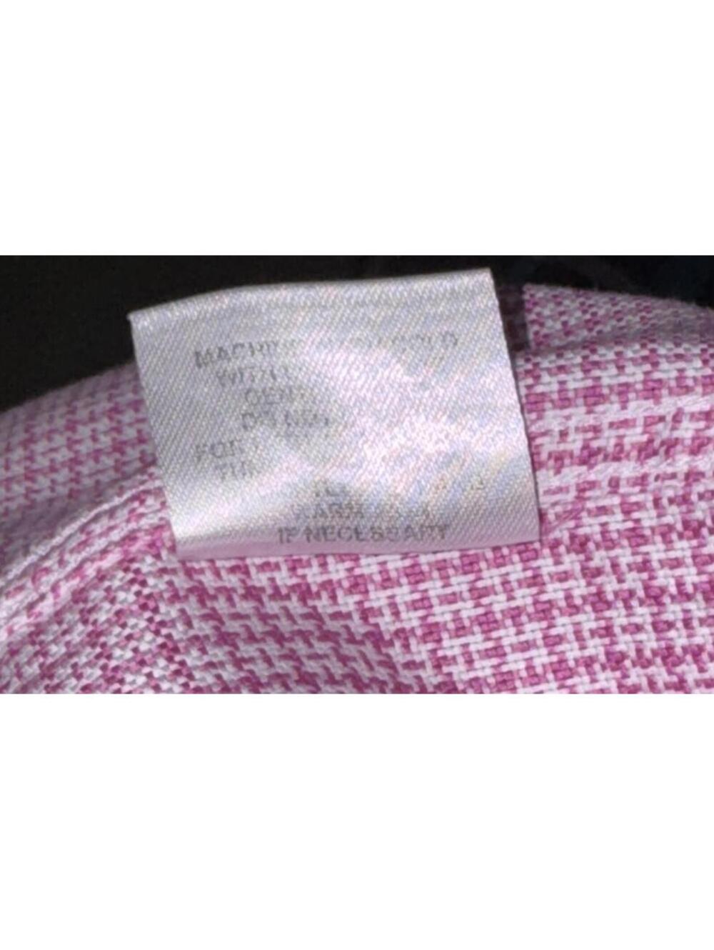 TAILORBYRD Men’s Cotton Non-Iron Trim Fit Shirt In Pink Check-Size 15.5|Medium - Picture 13 of 13